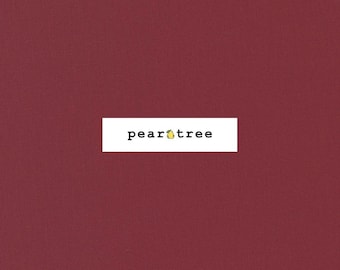 May include: A solid burgundy fabric swatch with the text "pearttree" in white.