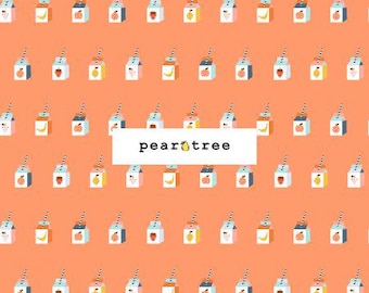Sunshine Smoothies - Tangerine Dream Fabric by Cotton + Steel Fabrics | Cotton + Steel A Sunshine Story Collection | Cotton and Steel Fabric