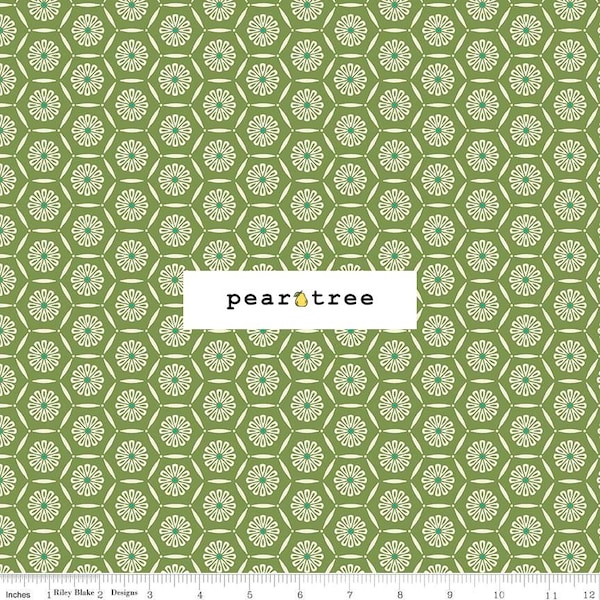 Hexagons Grass by Riley Blake Designs | Riley Blake Market Street Collection | Riley Blake Designs Fabric | C14125-GRASS