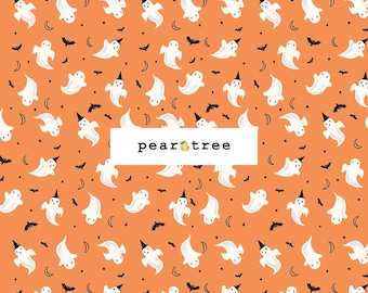 Ghosts Orange by Riley Blake Designs | Riley Blake Frank and Friends Collection | Riley Blake Designs Fabric | C17475-ORANGE
