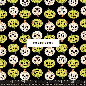 Black - Pumpkin Party by Ruby Star Society Fabrics | Ruby Star Freaky Familiars Collection | Ruby Star Fabric | RS5196-14