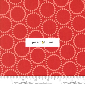 Christmas Red - Pearl Bracelet by Moda Fabrics | Moda Tiny Christmas Collection | Moda Fabric | 37136-12