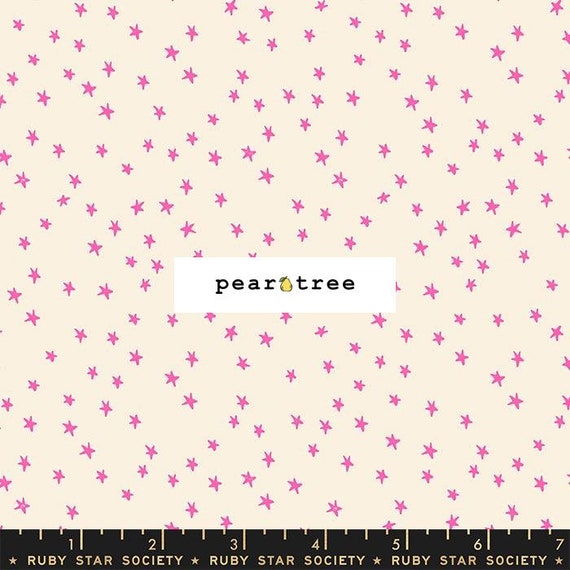 Starry Small Stars in Neon Pink Starry Small Stars in Neon Pink