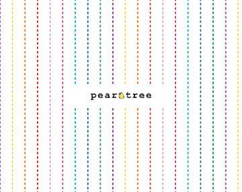 May include: A colorful, vertical striped background with the text "peartree" in the center.