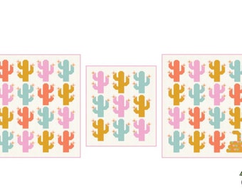 Pen + Paper Patterns - Oh My Cacti - Prickly Pear Quilt Kit Bundle - Pattern Not Included | Pear Tree Market | PTM-202883