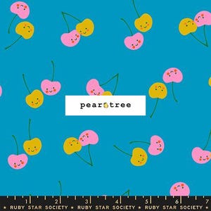 Bright Blue - Cherry Friends by Ruby Star Society Fabrics | Ruby Star Trinketry Collection | Ruby Star Fabric | RS0112-14