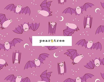 Heliotrope - Fat Bats by Ruby Star Society Fabrics | Ruby Star Freaky Familiars Collection | Ruby Star Fabric | RS5194-13