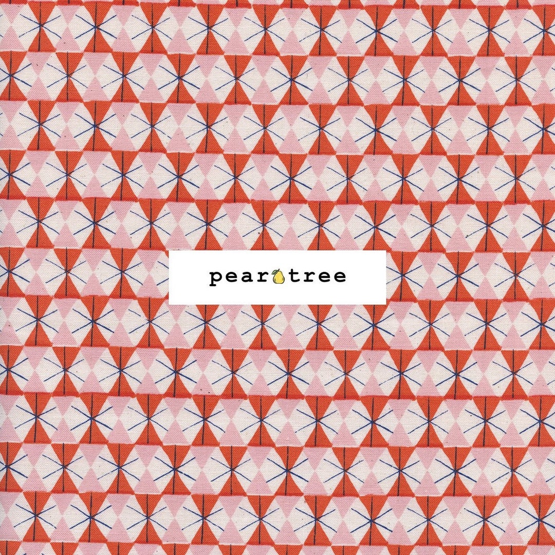 Chicken Wire Poppy Unbleached by Cotton Steel Fabrics Cotton Steel