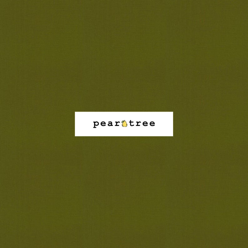 May include: A solid green background with the text "peartree" in white.