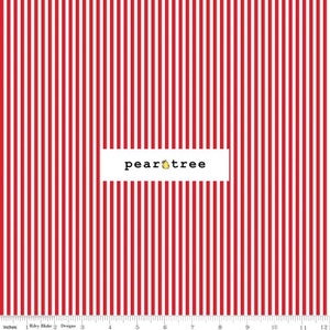 Striped 1/8 Inch Red by Riley Blake Designs | Riley Blake Stripes Collection | Riley Blake Designs Fabric | C495-RED