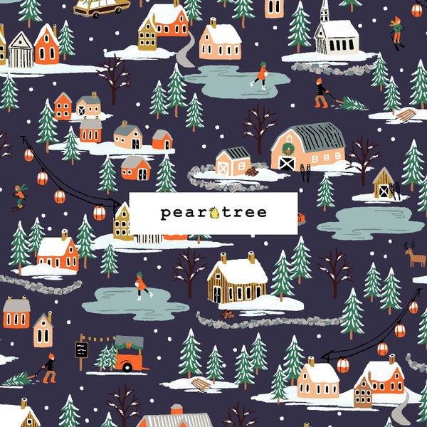 Holiday Village by Cotton + Steel Fabrics | Cotton + Steel Holiday Classics Collection | Cotton and Steel Fabric | RP603-NA2