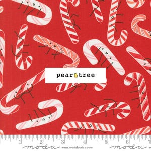 Christmas Red - Candy Cane by Moda Fabrics | Moda Tiny Christmas Collection | Moda Fabric | 37134-12