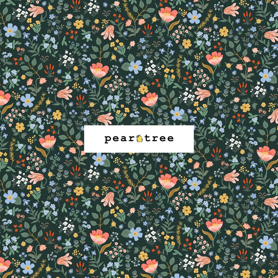 Bramble Fields Hunter Fabric by Cotton Steel Fabrics Cotton Steel Curio