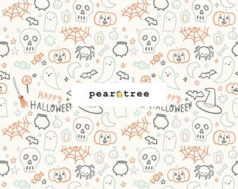 Halloween Icons Cloud by Riley Blake Designs | Riley Blake Frank and Friends Collection | Riley Blake Designs Fabric | C17476-CLOUD