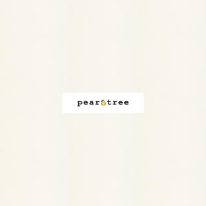 May include: A white background with the text "peartree" in black font with a small yellow pear icon.