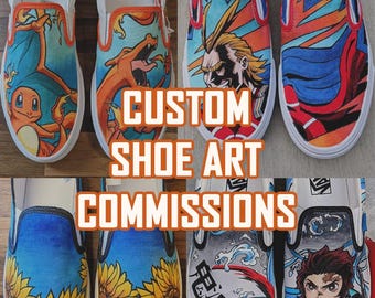 Custom Hand Painted Canvas Shoes | Personalized Wearable Art
