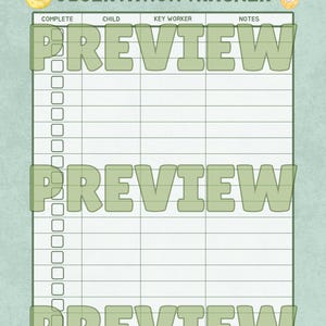 March Observation Tracker | Early Years Observation Log | Monthly Tracking Sheet