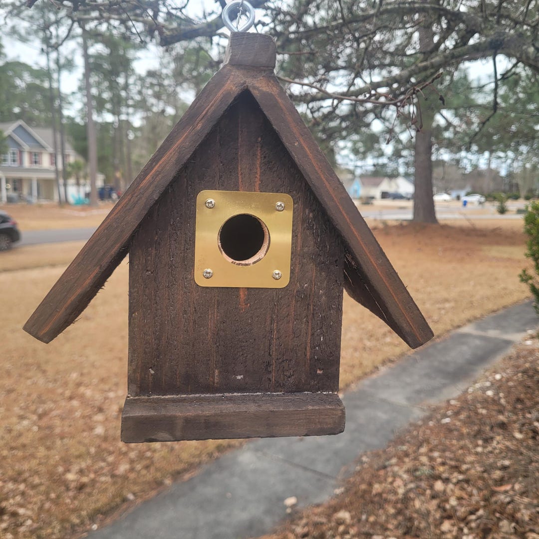 Rustic Wren Rustic Cedar Hanging Wren Birdhouse - Etsy
