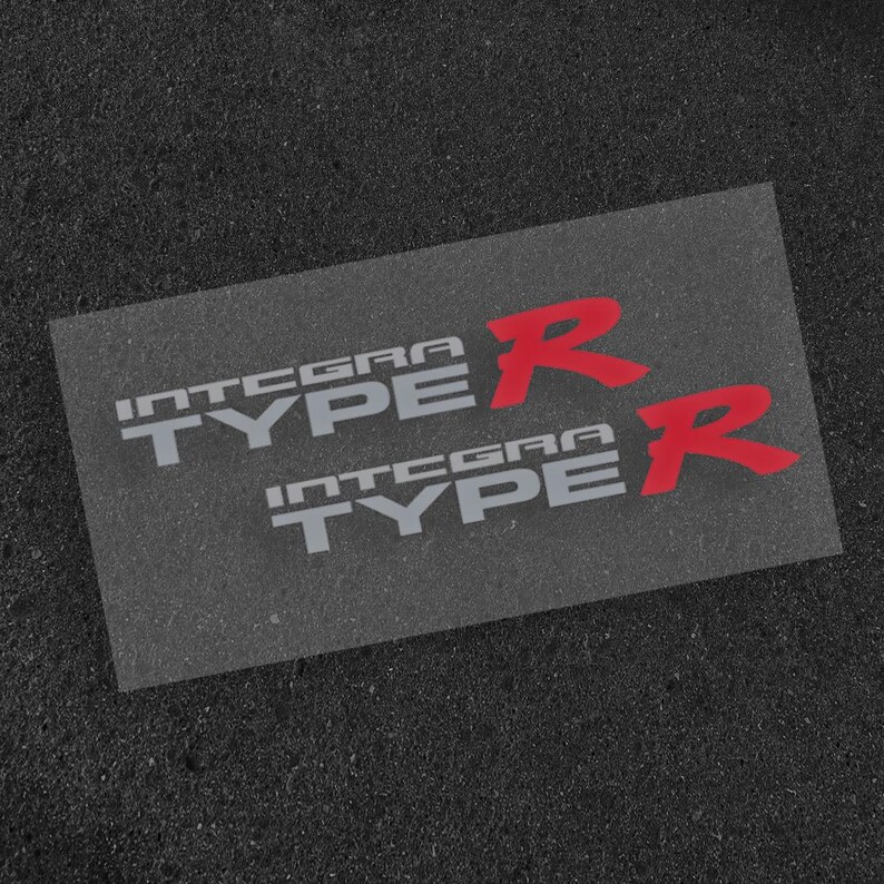Integra Type R Window Sticker Integra Type R Logo Sticker - Etsy