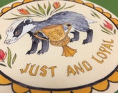 Hufflepuff hex sign sticker