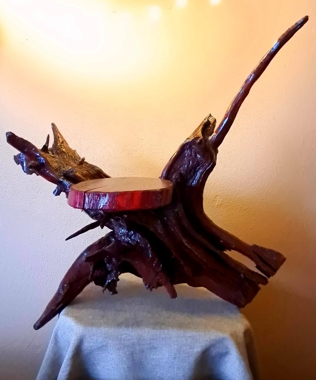 Natural Flower Bed Made of Roots - Etsy