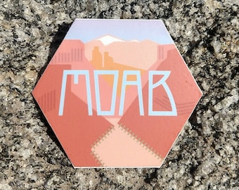 Moab Utah Sticker, Travel Souvenir