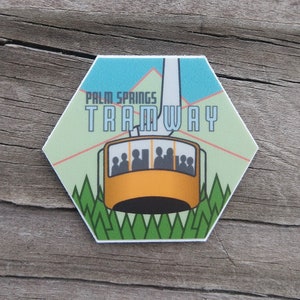 Palm Springs Tramway Climbing Sticker | Gifts for hikers | Travel Sticker Collection