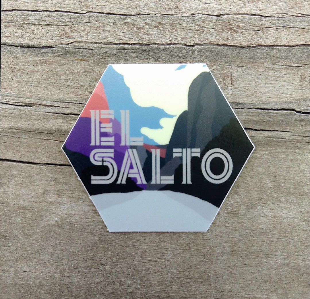 Salto Sticker Key El Salto, Mexico Hexagon Sticker | Mexico Climbing Stickers | Gifts for ...