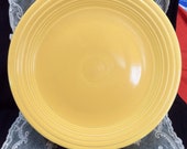 Original Fiestaware Dinner Plate, Yellow, Sunflower Yellow, Homer Laughlin, 1940