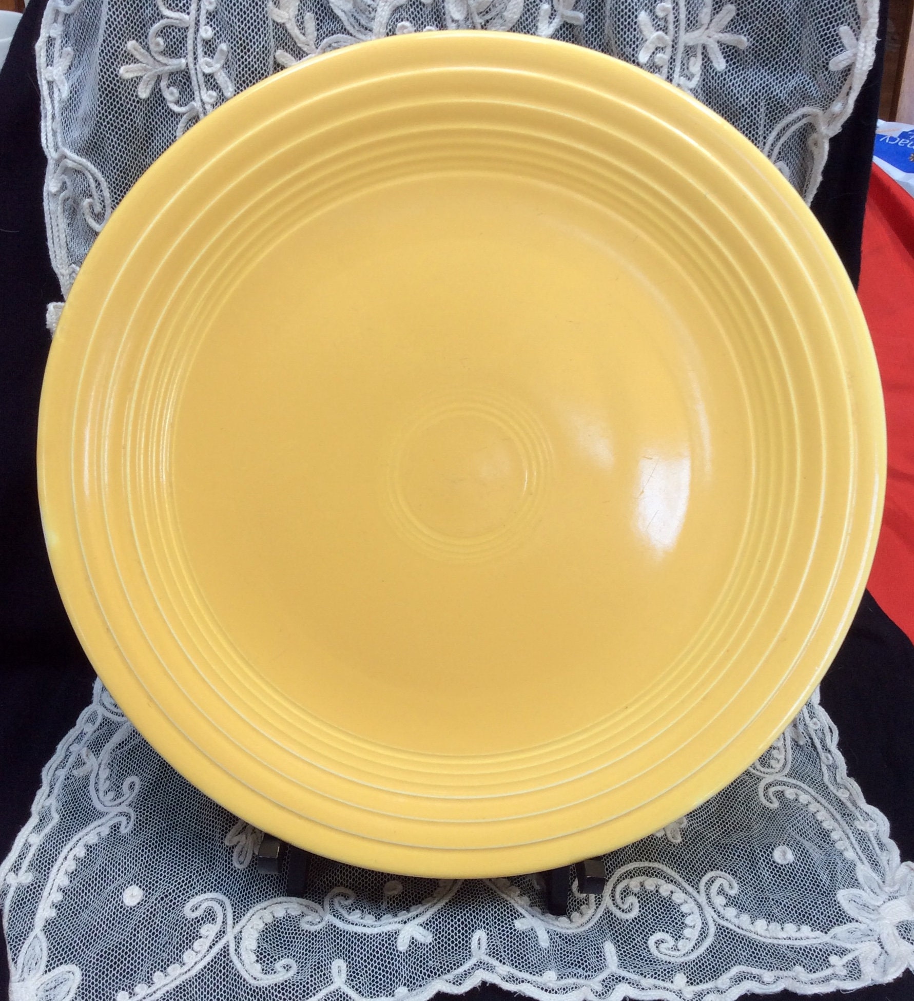 Original Fiestaware Dinner Plate Yellow Sunflower Yellow Etsy