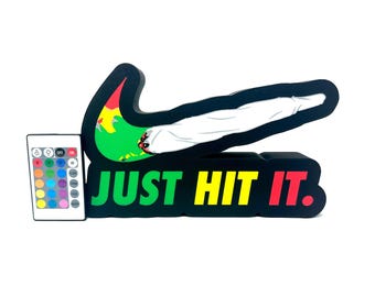 3D Printed "Just Hit It" Color-Changing LED Sign