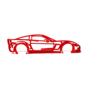 Chevrolet C6 Corvette Silhouette Wall Art, Garage Wall Sign , Custom Car Wall Art,  Personalized Gift for Car Lovers, Made in the USA
