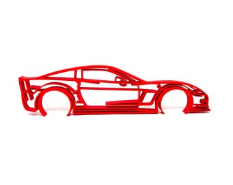 シボレー C6 コルベット シルエット ウォールアート：ガレージ装飾、車好きへのギフト