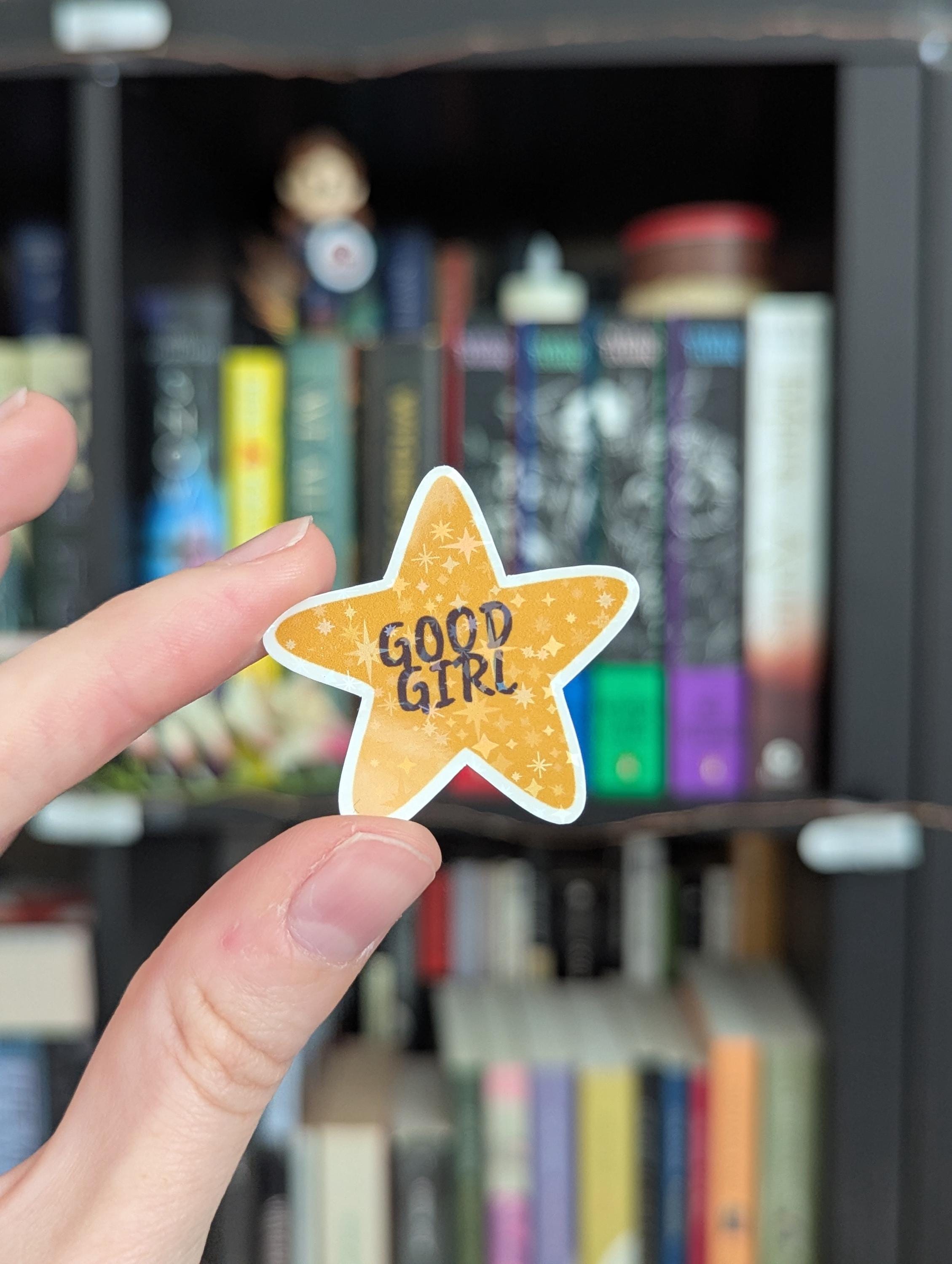 Good Girl Golden Star Sticker - Etsy