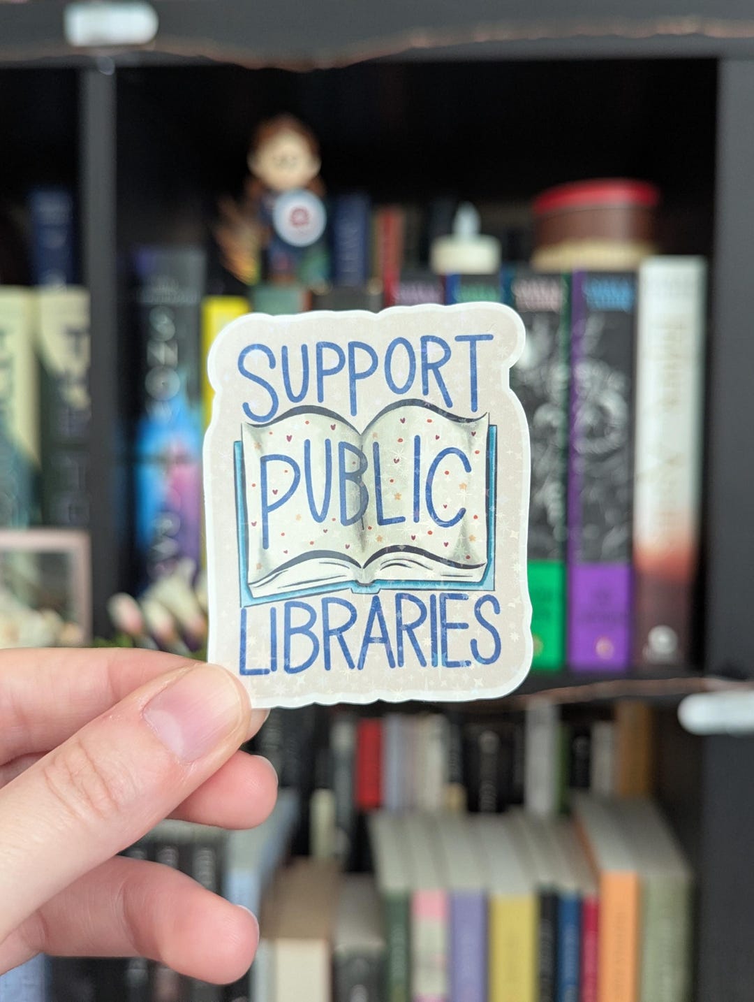 Support Public Libraries Sticker - Etsy