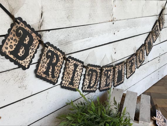 Bride To Be Black And Leopard Print Bachelorette Party Etsy