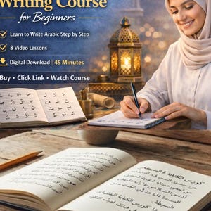 Arabic Writing Course Video | Learn Letters Step by Step (Digital Download)