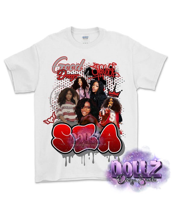 SZA Red Shirt Design PNG | Digital File