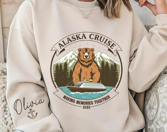 Custom Alaska Cruise 2025 Group Trip Shirts: Family Cruising Together
