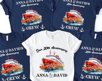 Camiseta de aniversario personalizada: Regalo personalizado para parejas, camiseta de aniversario de algodón.