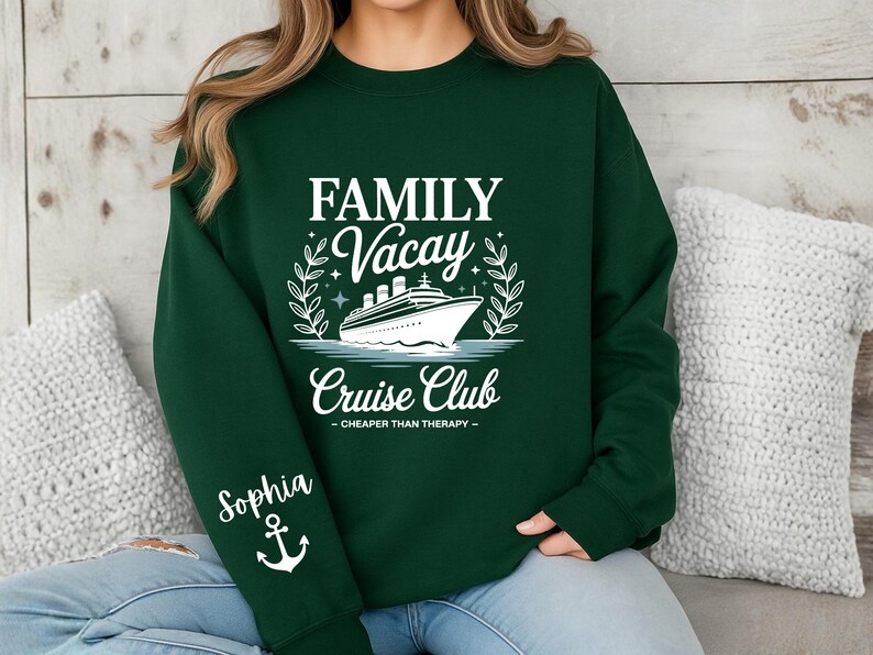 Cruising Alaska Sweatshirt: Family Cruise Trip Shirt, Vacation T-Shirt image 7