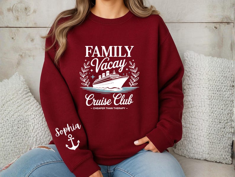 Cruising Alaska Sweatshirt: Family Cruise Trip Shirt, Vacation T-Shirt image 4