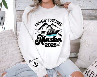 Custom Alaska Cruise Sweatshirt 2025: Cotton Family Trip Shirts