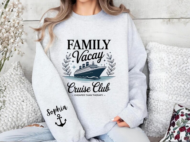 Cruising Alaska Sweatshirt: Family Cruise Trip Shirt, Vacation T-Shirt image 2