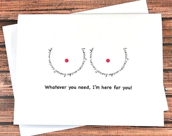 Breast Cancer Support Card, I'm Here For You, Newly Diagnosed Gift, Chemo Encouragement