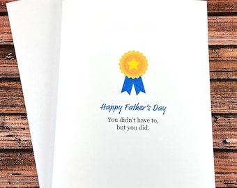 Father's Day Card: Thank you to stepfather, stepdad, grandfather, brother, uncle