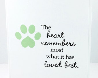 pet sympathy card etsy pet loss sympathy
