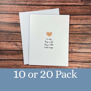 Pet Sympathy card bulk pack, Cat Dog Sympathy, Loss of Pet, if only they could stay, pet bereavement, rainbow bridge, dog cat died, fur baby
