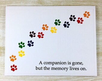 pet sympathy card dog sympathy cat sympathy rainbow bridge etsy pet loss sympathy