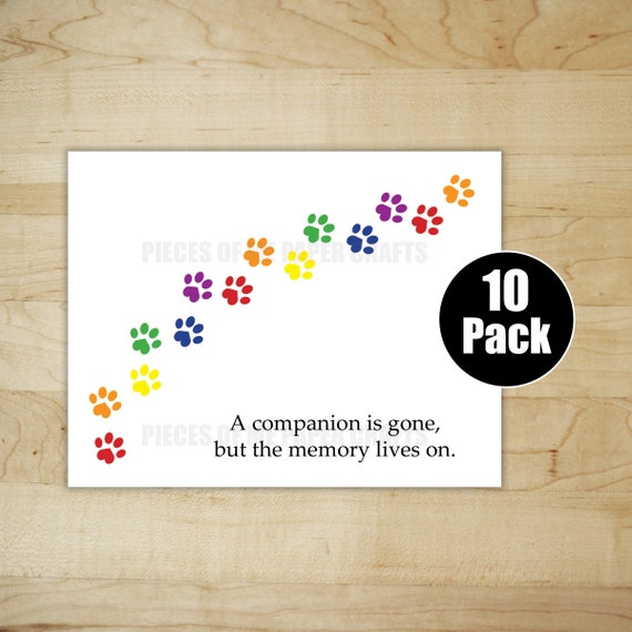 Pet Sympathy Card 10 Pack Bulk Pack Dog Cat Loss Of Pet Etsy Pet Sympathy Card 10 Pack Bulk Pack Dog Cat Loss Of Pet Etsy